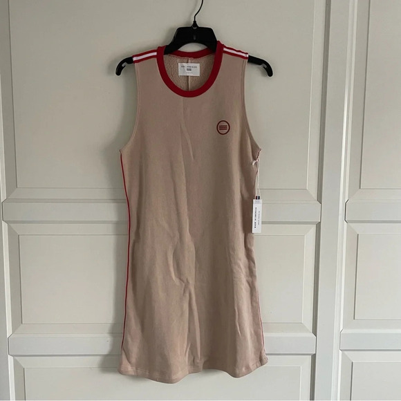 New! Anthropologie Sol Angeles Stripe Midi Dress In Beige nwt 30909 - Picture 2 of 7